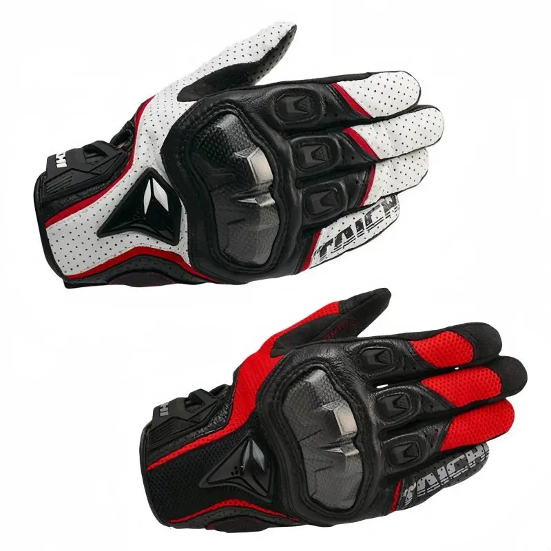 Men's Genuine Leather Motorcycle Gloves RST390 391 Motocross Racing Gloves Four Seasons Touch Screen Compatible Moto Guantes