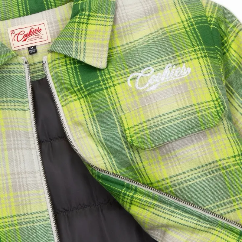 Cookies SF Clothing Men’s Yellowstone Plaid Full Zip Jacket