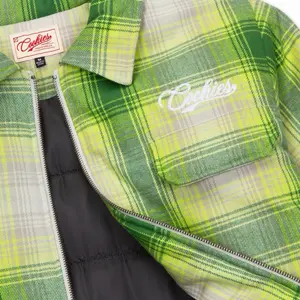 Cookies SF Clothing Men’s Yellowstone Plaid Full Zip Jacket