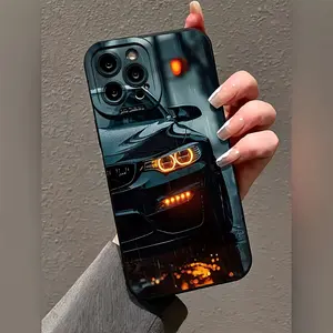 A New Stylish Rain-Themed Sports Car Phone Case Is a Hot Seller - Compatible with For iPhone 17 Air 16,15,14,13,12,11,Pro,MAX, Offering Full Protection Against Drops And Shocks / Printed Phone Case / UV Phone Case / New Model Phone Case, Perf