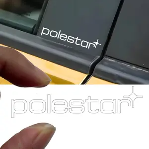 1 Polestar Car Badge Decal for Volvo Vehicles - Durable PVC Car Sticker for all Volvo models, easy to paste and remove, no power required, stylish design, high quality vinyl