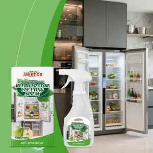 Refrigerator Cleaning Spray (237ML), Home Kitchen Refrigerator Cleaner, Oil Stain Remover, Easy to Clean, Oil Stain Net Sprayer
