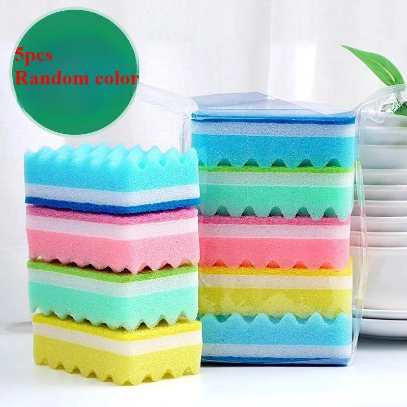 Multi-Purpose Scrub Sponges – Dual-Sided Cleaning Pads for Household Use, Ideal for Living Room, Bedroom, Bathroom, Toilet & Kitchen Cleaning