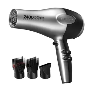 Red PRO 2400 Tourmaline Ceramic Hair Dryer 3 Styling Attachments