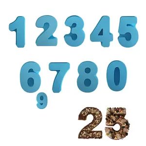 4.7" Size, Number Cake Pans, 0-8 Silicone Mold, Party Birthday Pet ,Epoxy Molds,Candle,Resin,Soap,Brownie