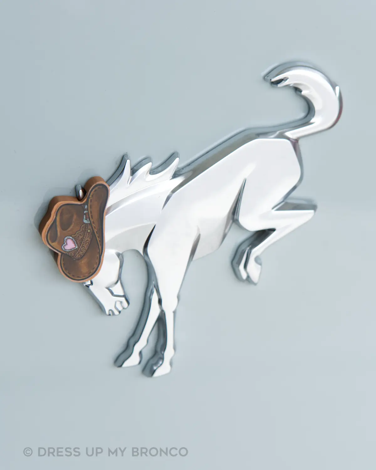 Dusty Trails — Bronco Rear Emblem 3D Cowgirl Hat Dusty Trails — Bronco Rear Emblem 3D Cowgirl Hat