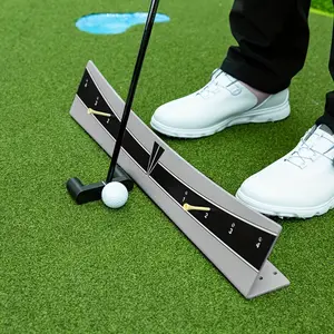 Golf Putter Training Aid W57612 with Alignment Rod and Weighted Head Perfect for Swing Correction and Distance Control Golf Training Equipment