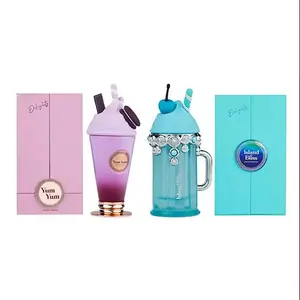 Yum Yum & Island Eau de Parfum Spray 100ml (3.4 oz) Bundle | Two Irresistible Fruity-Floral Fragrances for Everyday Wear