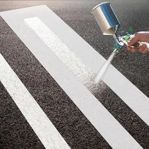 4 x 92 Inch Parking Lot Line Stencil, Foldable Reusable Silicone Template for Painting Straight Striping Paint on Asphalt Concrete Pavement Parking Spaces