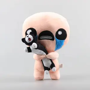 30cm The Binding of Isaac Plush with Black Cat - Soft Adorable Stuffed, Cuddly Stuffed Animals, Fully Poseable BJD Toy, Collectible Doll Gift for Children