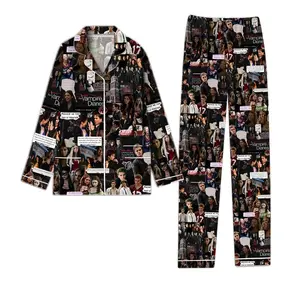 Family Matching Vampire Diaries Pajamas Set, Kid & Adult Sleepwear, Halloween Xmas Gift for Boys