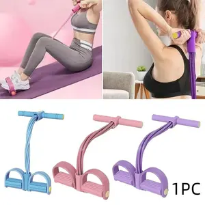 Eco-Friendly Home Gym Arm & Waist Training Pedal Band, Natural Latex Yoga Stretching Band, Adjustable Resistance for Fitness, Workout Bands