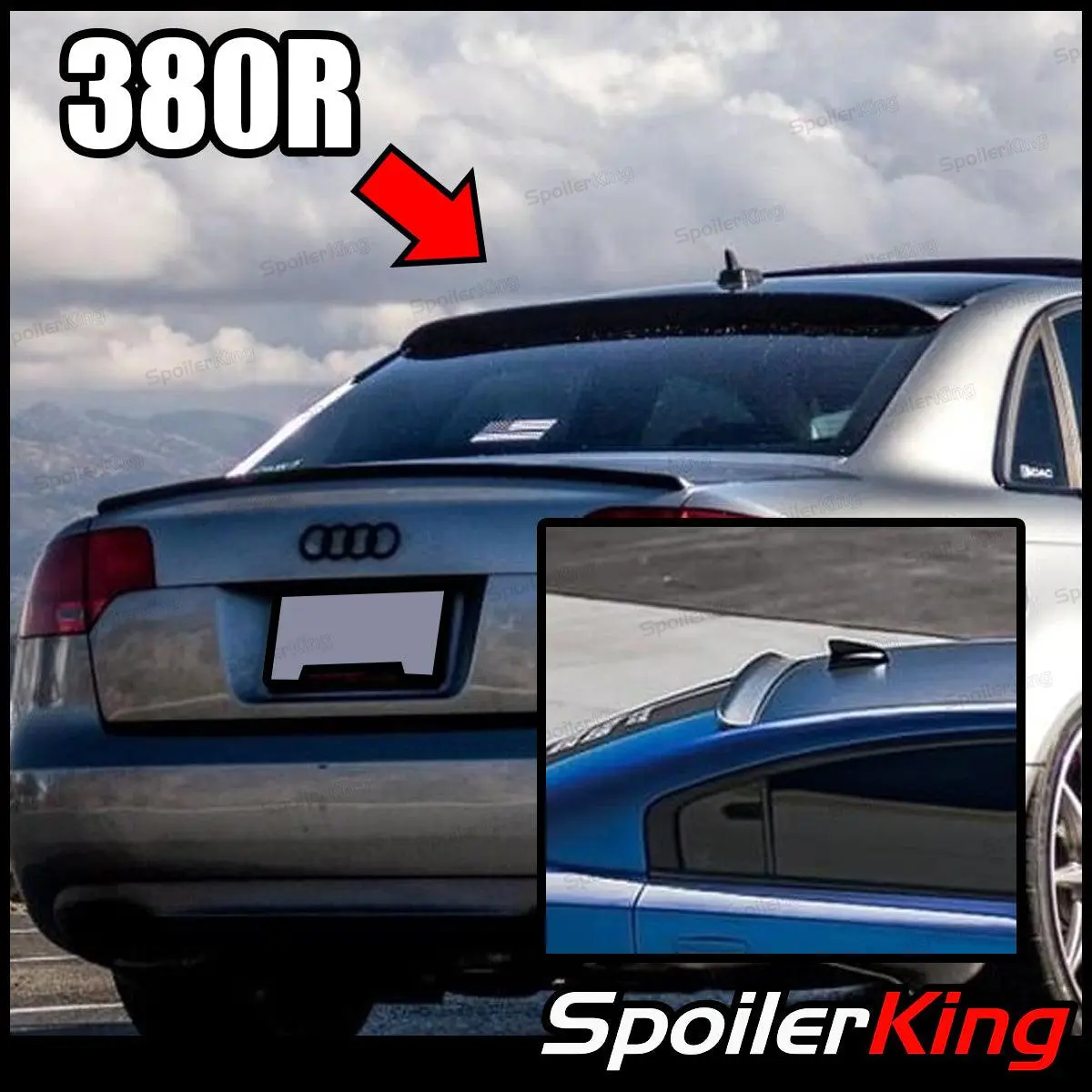 Cadillac CTS 2003-2007 Rear Window Roof Spoiler XL (380R)