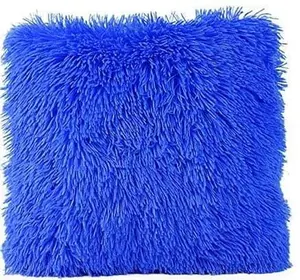 Fur Throw Pillows in Royal Blue (Set of 2) Fur Throw Pillows in Royal Blue (Set of 2)