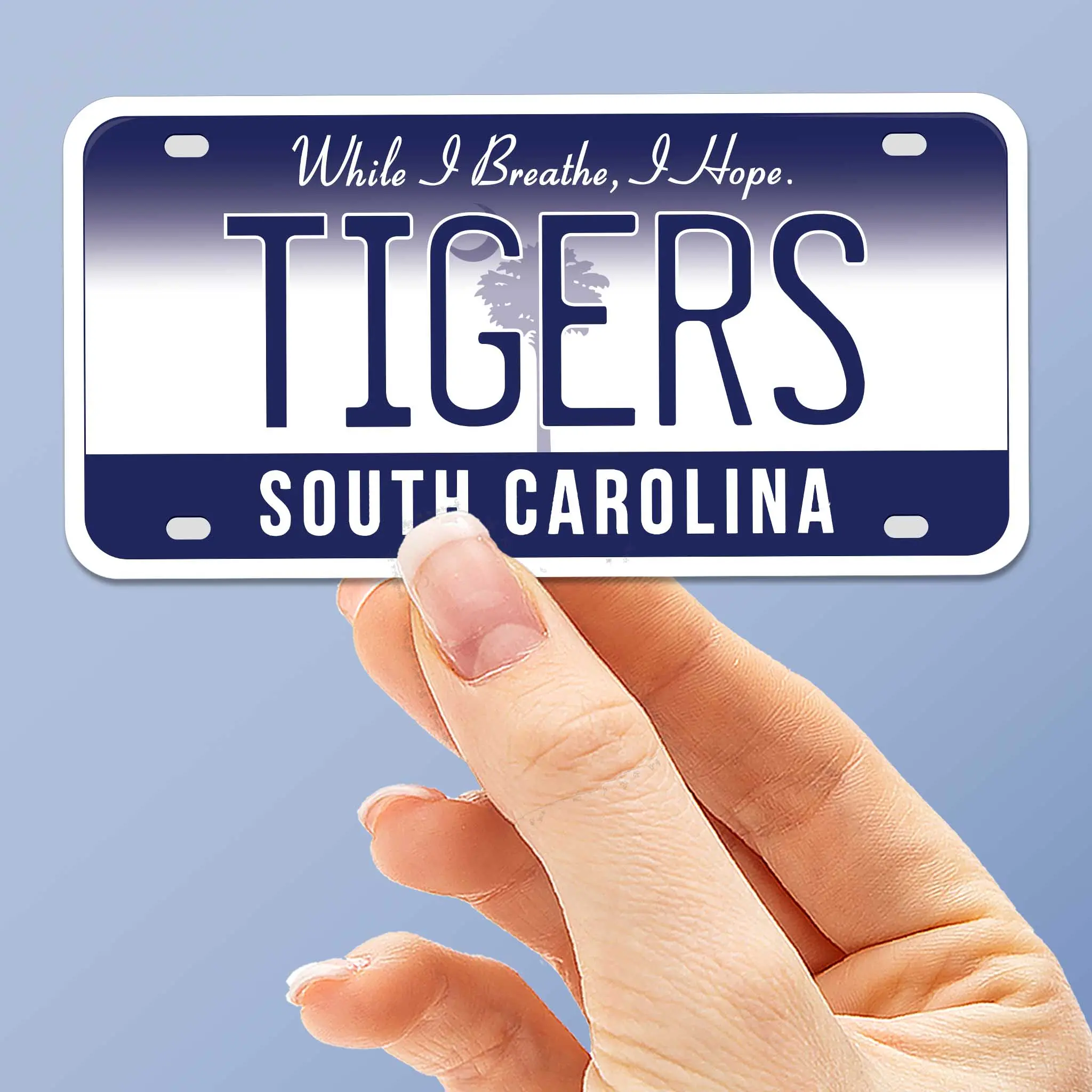 Tigers South Carolina License Plate Sticker