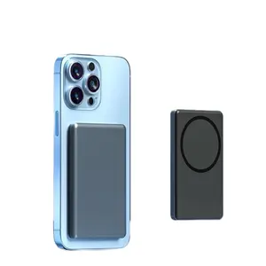 Ultra Slim Magnetic Wireless Power Bank - 5000mah, LED Display, MagSafe Compatible for iPhone 16/15/14/13/12 Pro/Pro Max/Plus, Includes Type-C Cable, 22.5W Fast Charging, Portable Mobile Charger Digital Device Smartphone Chargeable