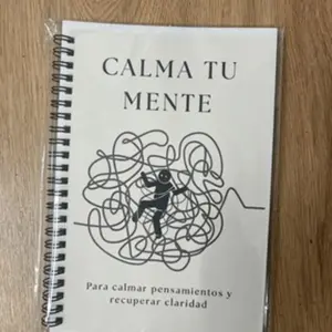 "calm Your Mind" Guided Journal, Spanish Anxiety Relief Notebook, Thoughts Clarity, Self-Care & Mental Health Planner, Stress Management Tool