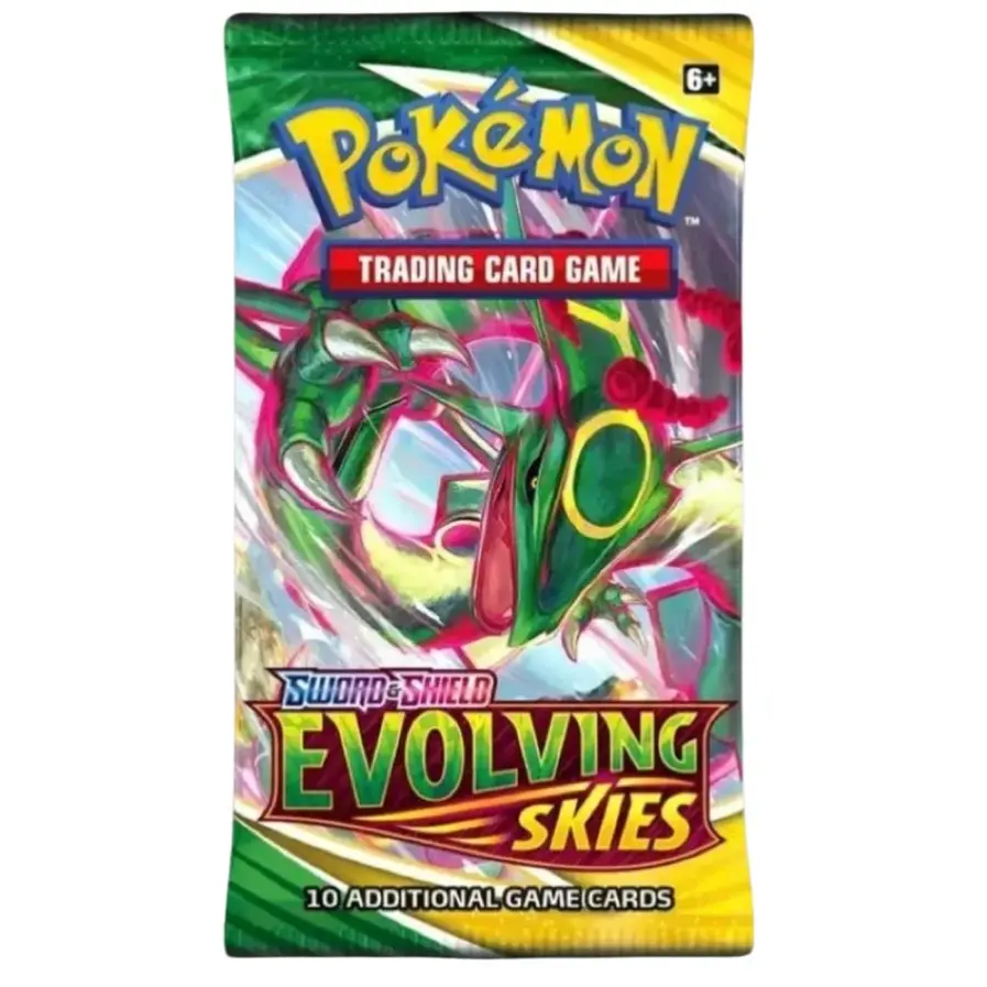 Evolving Skies Booster Pack Sword & Shield Sealed Pokemon Card Game Evolving Skies Booster Pack Sword & Shield Sealed Pokemon Card Game