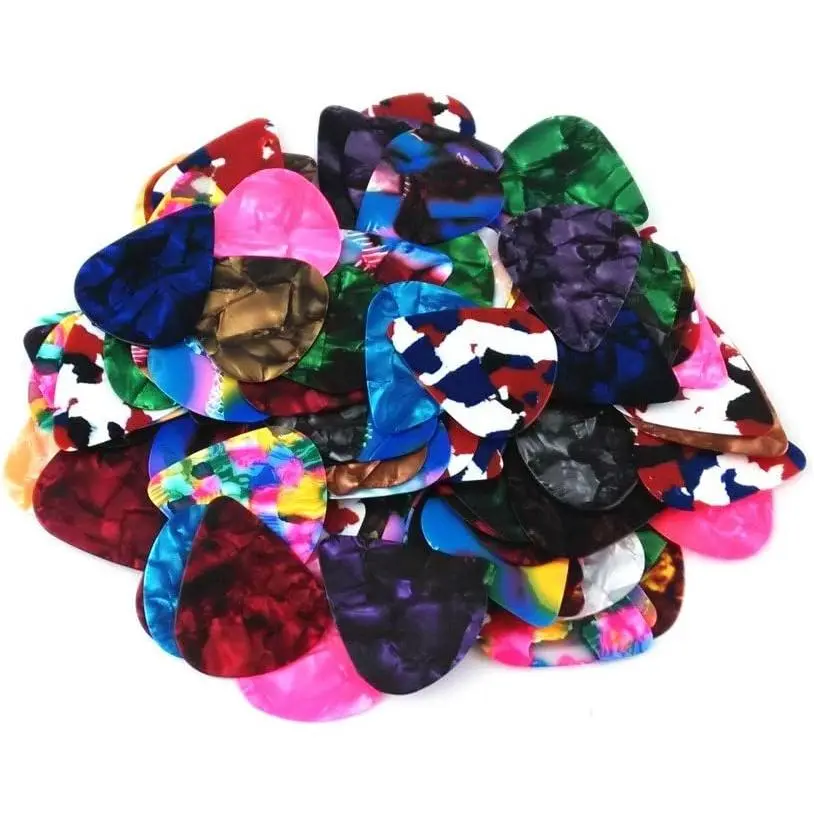 100 count 0.46mm Colorful Guitar Picks for Guitar, Ukulele, Bass