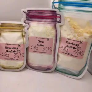 Natural Laundry Soap Bundle Deal - Strawberry Shortcake, Clean Cotton, 7 oz & 21 oz 3 oz Natural Laundry Soap