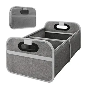 35L Foldable Car Trunk Storage Organizer – Portable Multi-Functional Oxford Storage Box for SUV, Truck, Camping & Grocery Organization
