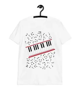 Michael Jackson Beat It T-Shirt,Unisex shirt, Beat It Keyboard T Shirt Piano & Music Notes
