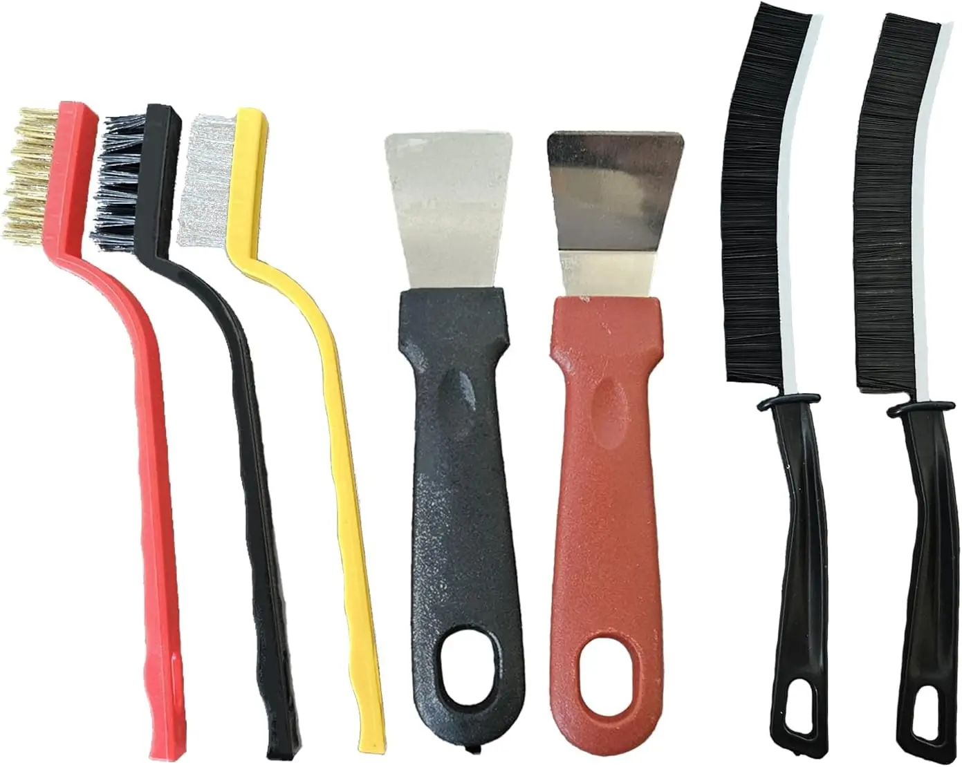 7 count Multi-Purpose Crevice Cleaning Brush Tool for Stubborn Kitchen  Stains, Bathroom Crevices, Window Gutters, Tiles and Faucets