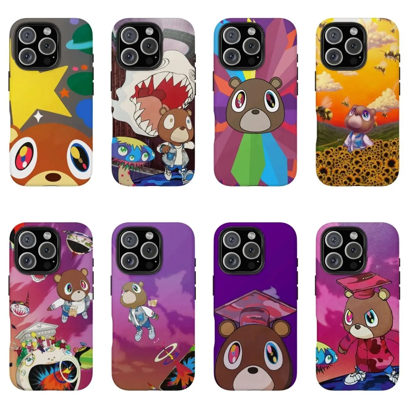 Personalized Kanye-Themed Waterproof Film Hard Phone Case - Shockproof Drop Protection Accessories Y1696 | Phone Case Compatible with iPhone 17 16 15 14 13 12 11 pro pro max & Samsung S26 S25 S24 S23 S22 Durable Protection Dual Layer Design Glossy