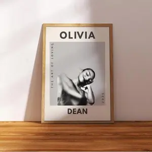 Olivia Dean Poster, Olivia Dean Wall Art Chic Wall Art Print, Home Decor, Gift for Music Lovers, Summer Vibes Decor, Aesthetic Room Decor