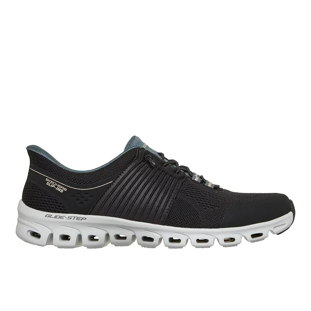 Skechers Womens Slip-Ins Glide-Step Stargaze Slip On Sneakers Shoes Casual - Black