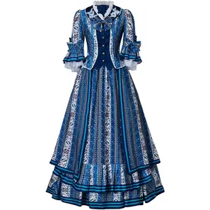 Women's The Phantom Of The Opera Christine Daae Cosplay Costume Christine Blue Wishing Gown Prom Dress