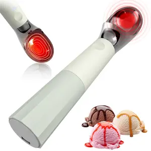 Electric Heated Ice Cream Scoop, Rechargeable Ice Cream Scooper with Inductive Heating, Non-Stick Spoon, USB Charging for Easy Scooping#fathersdaygift
