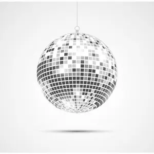 Hanging Mirror Ball - Disco - 6" - Halloween - Decor - Prop