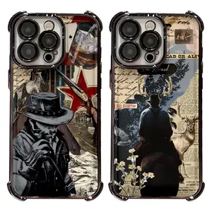 Red Dead Redemption RDR Unique Artistic Painting Phone Cases For iPhone 17 16 15 14 13 12 11 Promax Pro Air Plus Shockproof Cover Casing Protection Best Gifts For Valentine Christmas Birthday Halloween