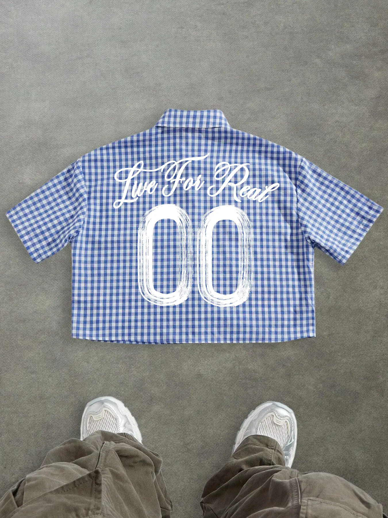 Men's Casual Street Style Button Down Plaid Graffiti Gothic Print Short Sleeve Button Up Shirt, Cool Streetwear Shirt, Casual Graphic Shirt, Fitted Woven Fabric, All Seasons Fashion Top