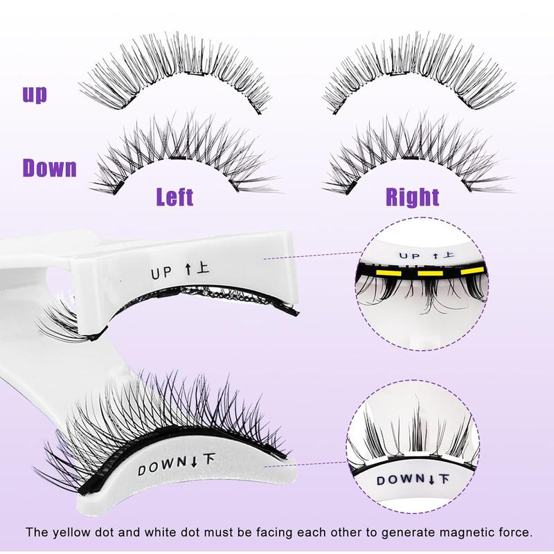 （Please confirm the product specifications）Soft Magnetic Eyelashes Natural Look Kit - No Glue Needed, Reusable False Lashes with Comfortable Fit, Easy to Wear & Remove for Home Use all-day comfort