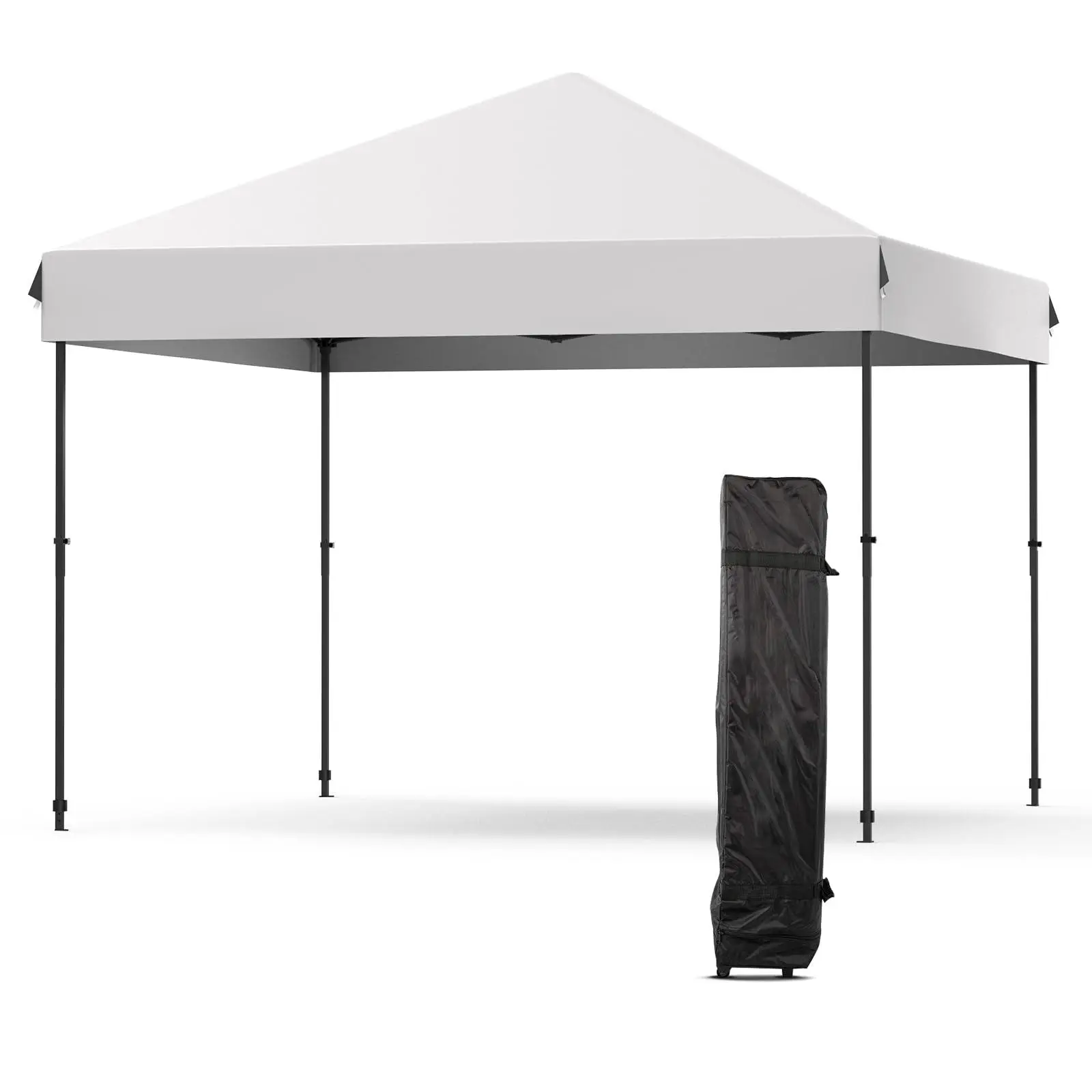 Pop Up Canopy Tent, 10x10/10x20 ft Instant Outdoor Shelter with 3 Adjustable Heights, Waterproof UPF 50+ Sun Protection, Heavy Duty Frame with Roller Bag, Sandbags, Stakes, for Market, Party, Events,gray