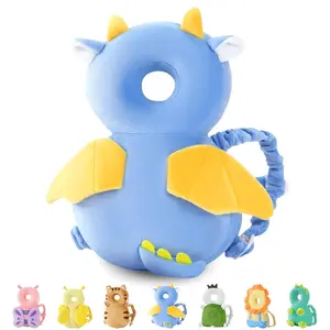 Toddler Head Protector Backpack, Blue Dinosaur Baby Accessory, Baby & Maternity Travel Gear for Walking Fall Safety, Ideal Gift, Baby Accessories