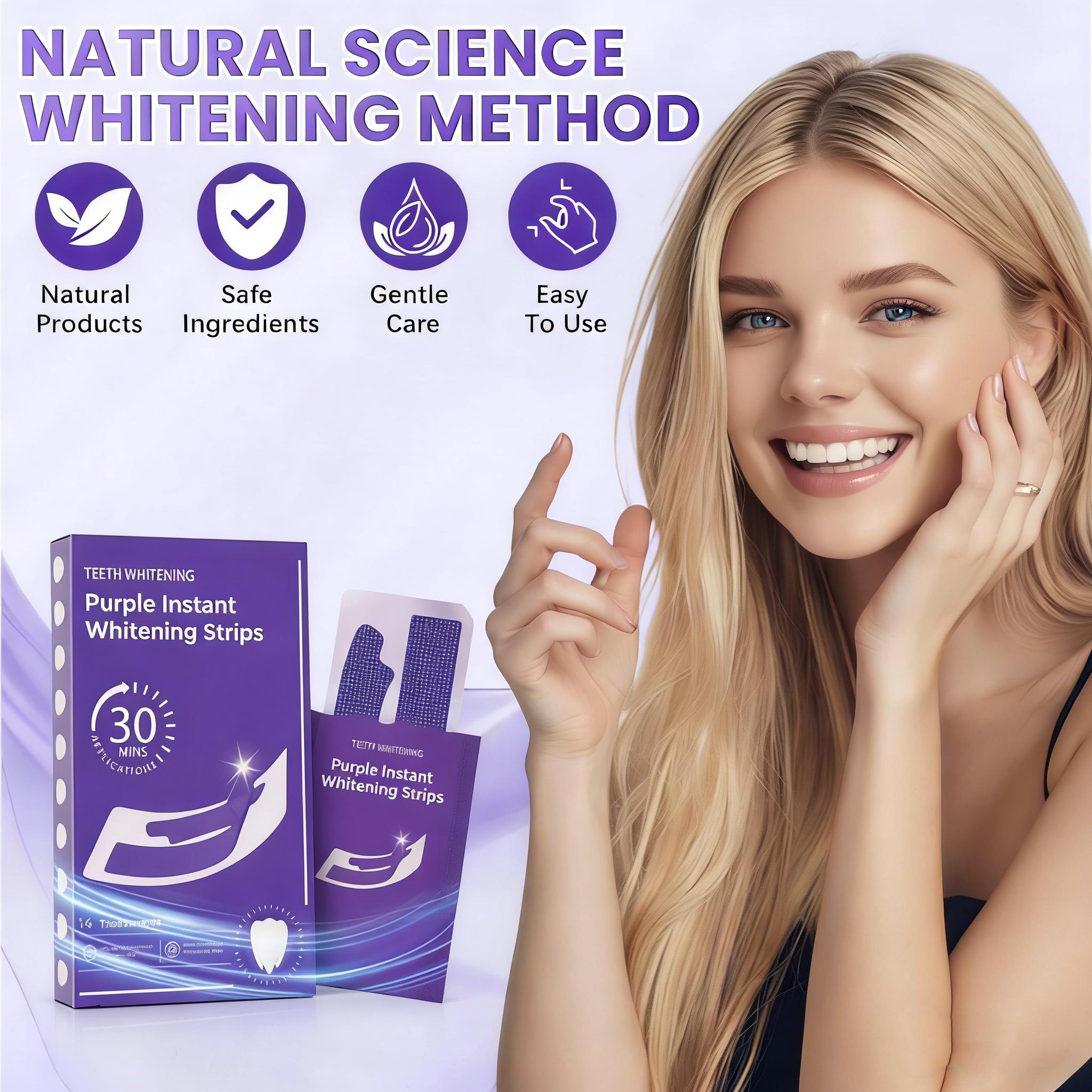 14Pairs Teeth Strips for Whitens Teeth, Easy Apply for Travel Home Use, Travel-Friendly for Daily Use, Safely Removes Stains, Daily Oral Care, Safe Teeth Cleaning and Unleash a Charming Smile, teeth whitening strips Sensitive Gentle Dental Kit