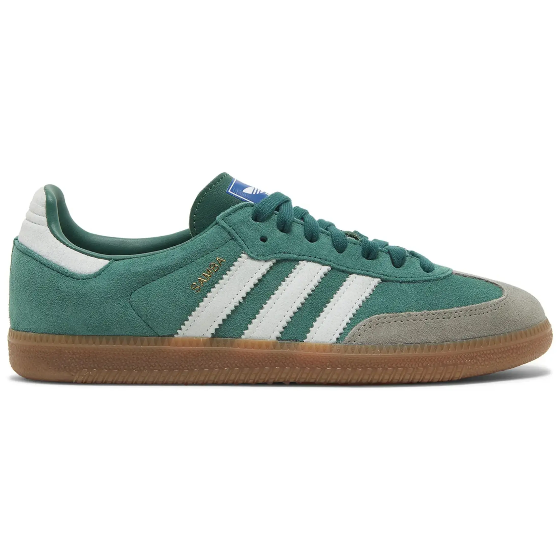 Adidas Samba OG Collegiate Green Gum Grey Toe Men's Fashion Shoes New