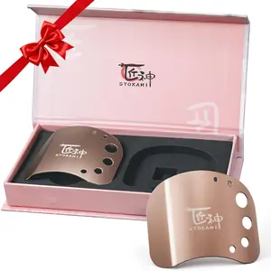 #Summervibes SYOKAMI 2 Pack Finger Guards for Cutting Food, Multifunctional Stainless Steel Finger Protector with Herb Stripper, Adjustable to Fit Different Finger Sizes, Safe Kitchen Tool, Gift for Valentines Day, Friend and Family