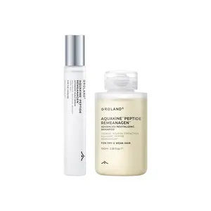 [NEW] Groland Platinum Scalp Care Starter Set | 20ml PDRN & NAD+ roll-on serum  + 100ml Shampoo | For Fuller-Looking Hair, Stronger-Looking Roots & Healthy-Looking Scalp summeressentials