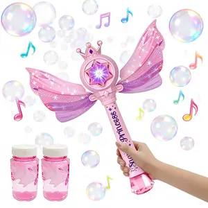 Bubble Wand LED Light Bubble Machine, Magical Outdoor Party Birthday Toy, Anxiety Relief Gift, Gift, Night Glow Birthday Decoration