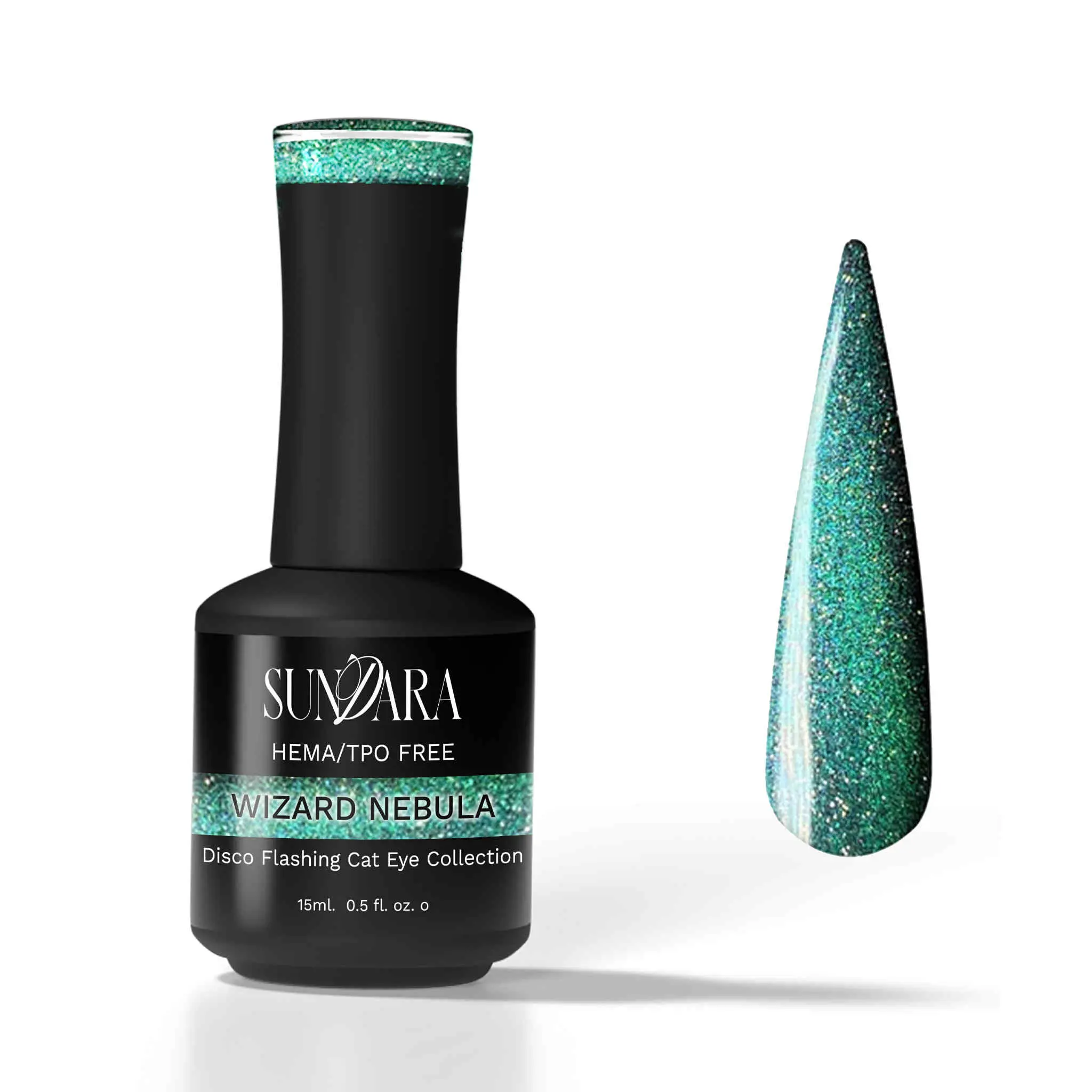 Wizard Nebula-Flashing Disco Cat Eye Gel Polish
