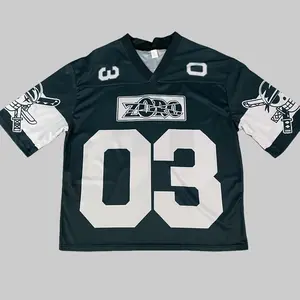 Zoro 03 Jersey Pump Cover Oversized Anime Gym Tee Aesthetic Workout Shirt & Streetwear V-neck Short Sleeves Baggy Cut