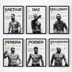 Ultimate Fighting Championship Poster, UFC Canvas Print Poster Decor, Boxing Art, UFC Fans, Home Wall Decor For Living Room, Bedroom, Office, Gym, Men's Room, Dorm