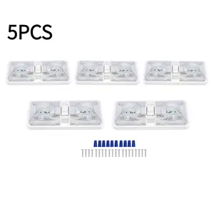 5PCS 12V LED RV Lights - Bright, Durable Ceiling Lighting for Trailers & Campers