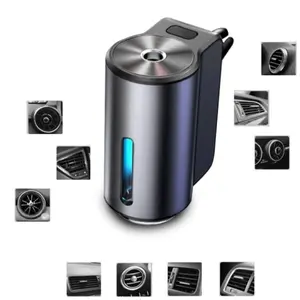 Smart Car Air Freshener, Car Fragrance, Car Aromatherapy Diffuser, USB Rechargeable Car Aroma Diffuser with LED Light, Car Vent Aroma Diffuser, Car Interior Accessories
