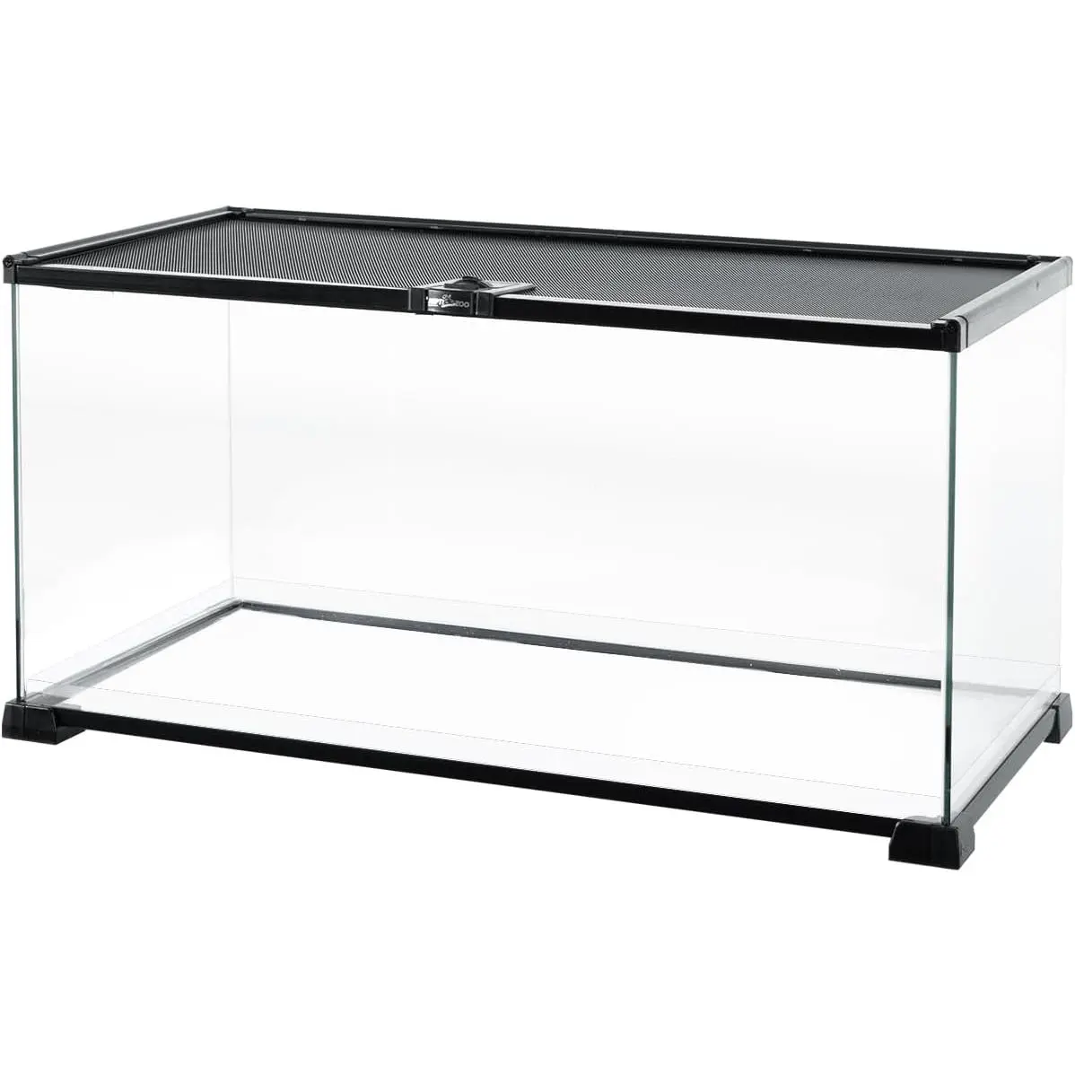 Full Glass 15 Gallon le Tank, Medium le Terrarium 24" X 12" X 12" for Gecko Hermit Crab Hognose Snake etc, Top Screen Ventilation & Feeding