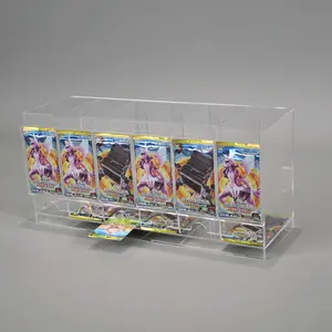 Trading Card TCG Pokémon, Yugioh, Sports - 6 Slot Acrylic Booster Pack Dispenser
